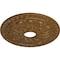 Ekena Millwork Warsaw Ceiling Medallion (Canopies up to 3 1/2"), 18"OD x 3 1/2"ID x 1 3/8"P, Smokey Topaz Crackle CM18WASTC - alternate 2
